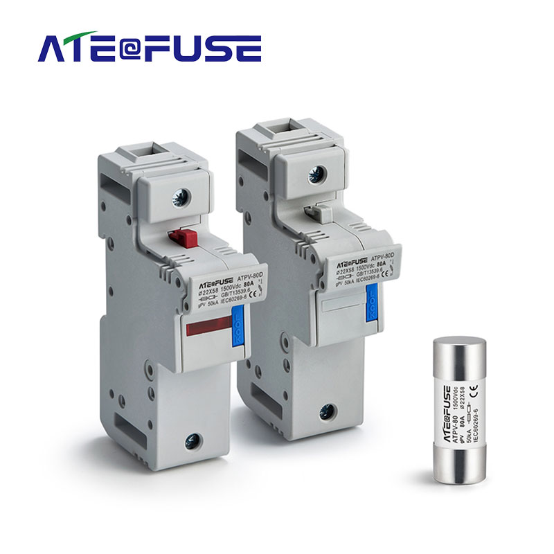 ATPV-80D 1500VDC 22×58mm PV Fuse Holder